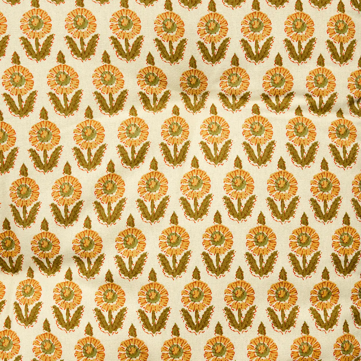 Printed Cotton Mattress - Ochre