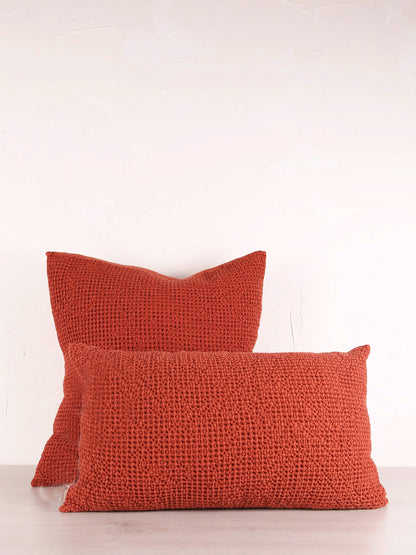 Maia Recycled Cotton Cushion - Sienne - 2 Sizes Available