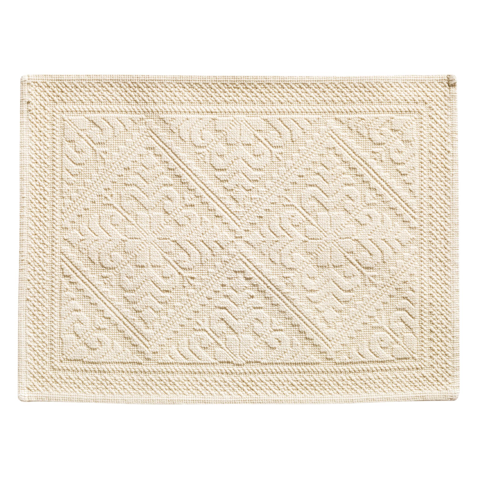 Enzo Bath Mat - Chalk - 54x64cm