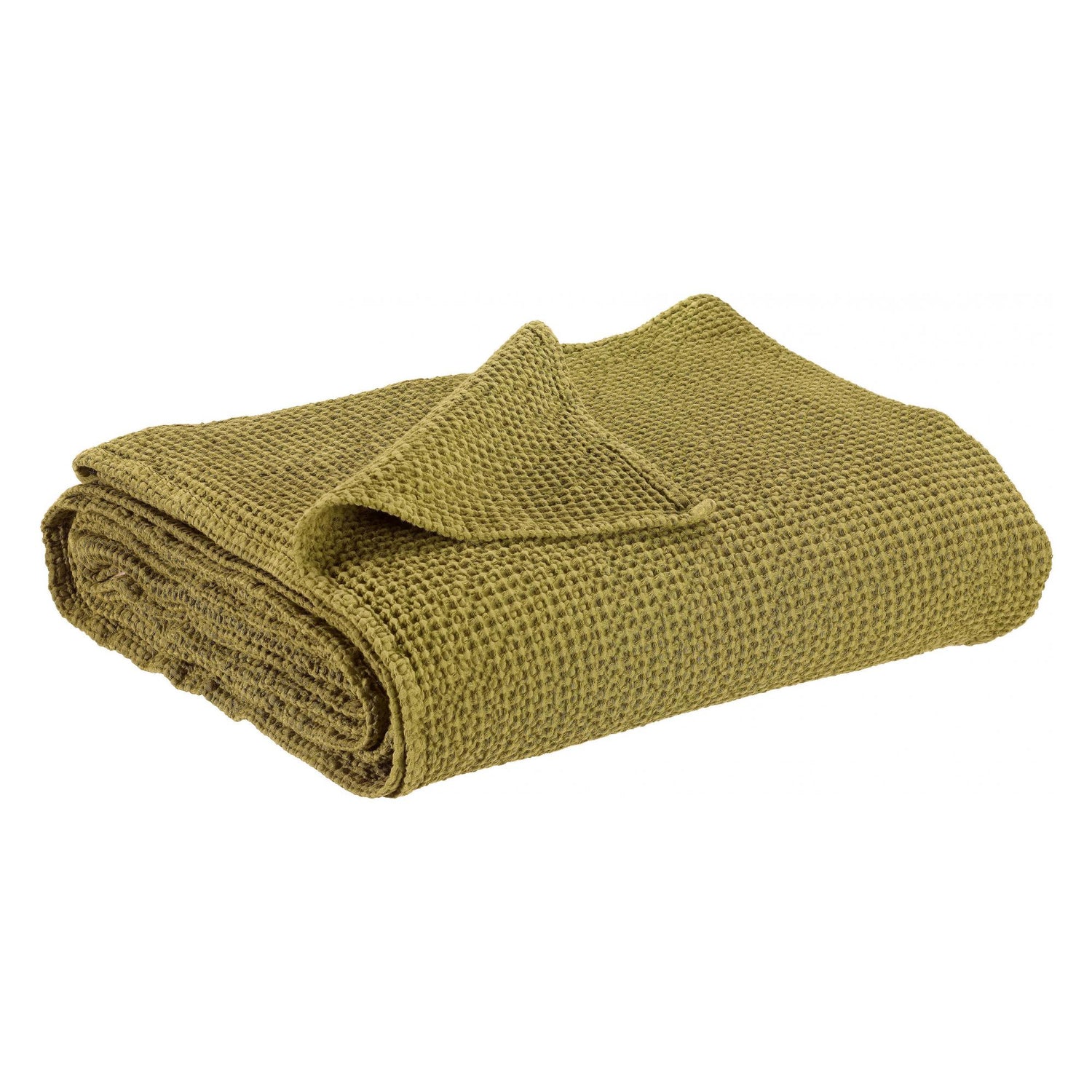 Maia Recycled Honeycomb Bedspread Throw - Cedre - 4 Sizes Available