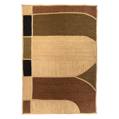 Kali Rug Patterned Jute Rug - Naturel, Tapis - 2 Sizes Available