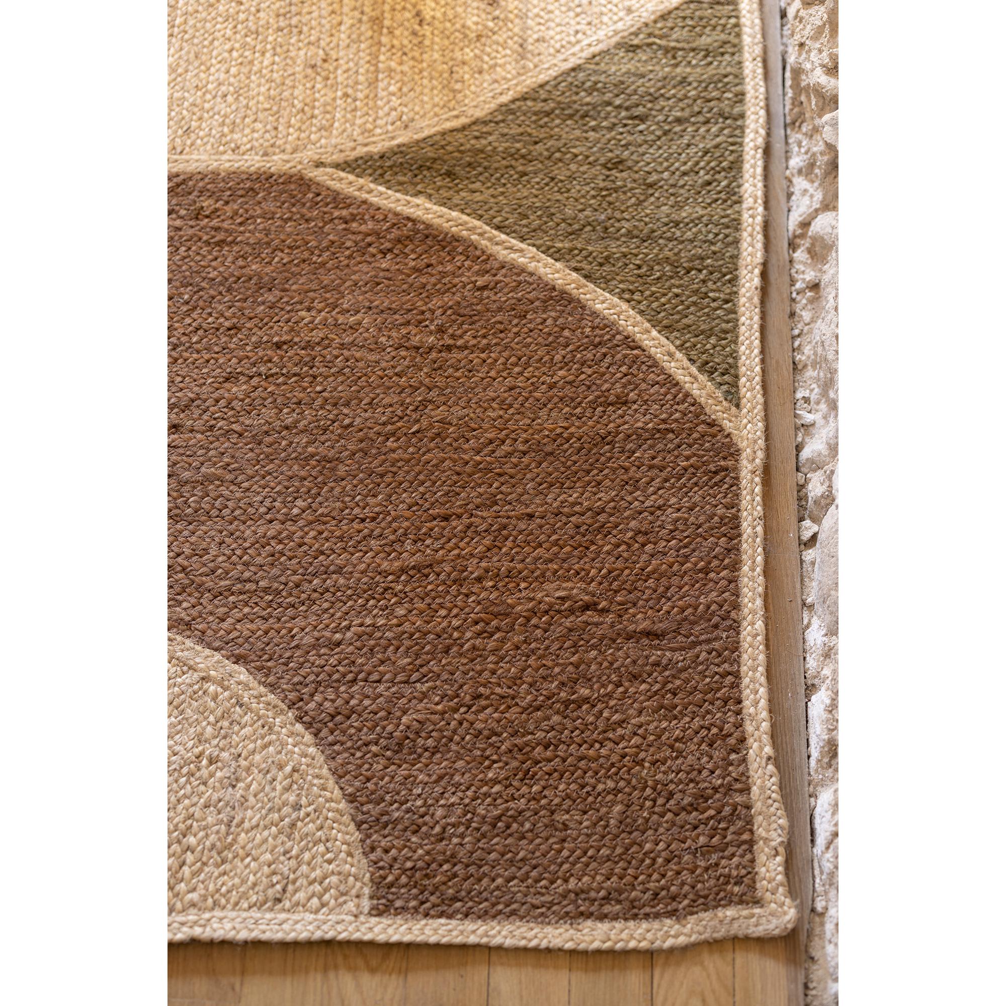 Kali Rug Patterned Jute Rug - Naturel, Tapis - 2 Sizes Available