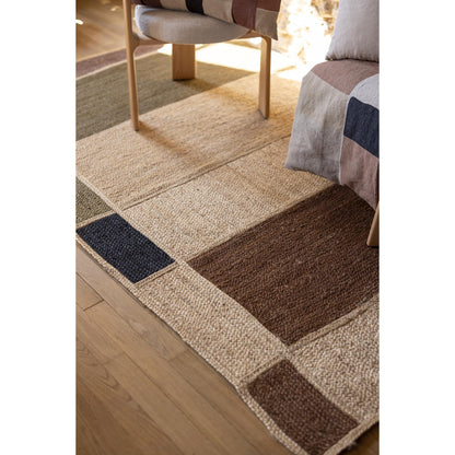 Kali Rug Patterned Jute Rug - Naturel, Tapis - 2 Sizes Available