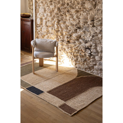 Kali Rug Patterned Jute Rug - Naturel, Tapis - 2 Sizes Available