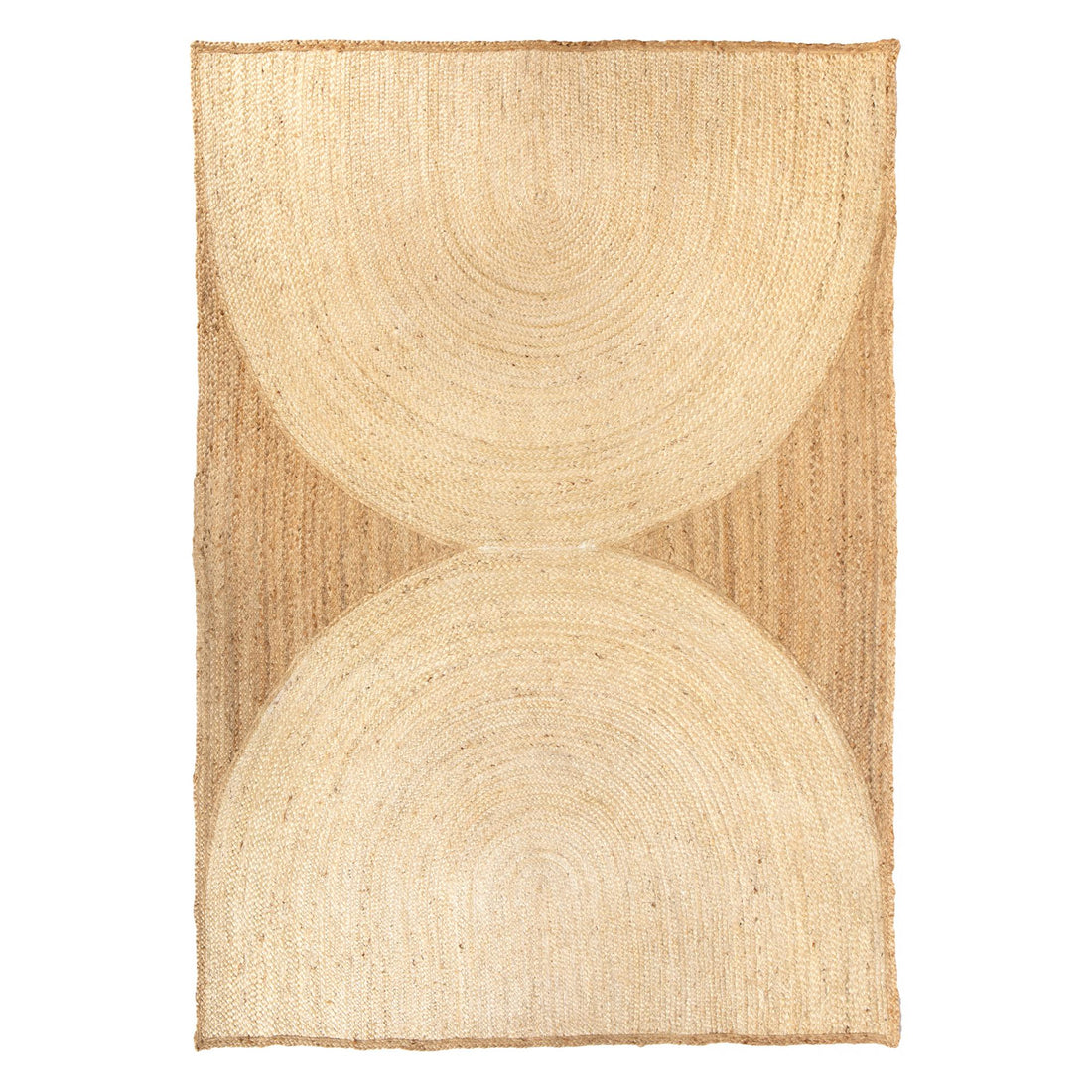 Kosta Rug Patterned Jute Rug - Neige