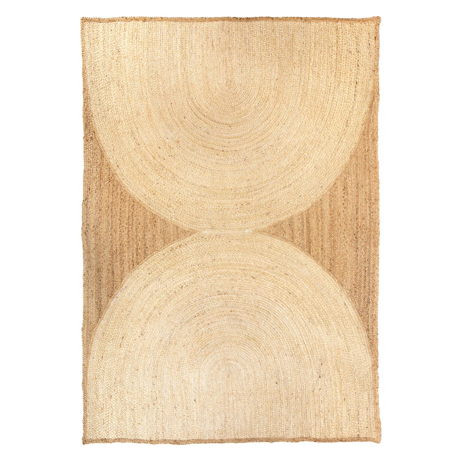Kosta Rug Patterned Jute Rug - Neige