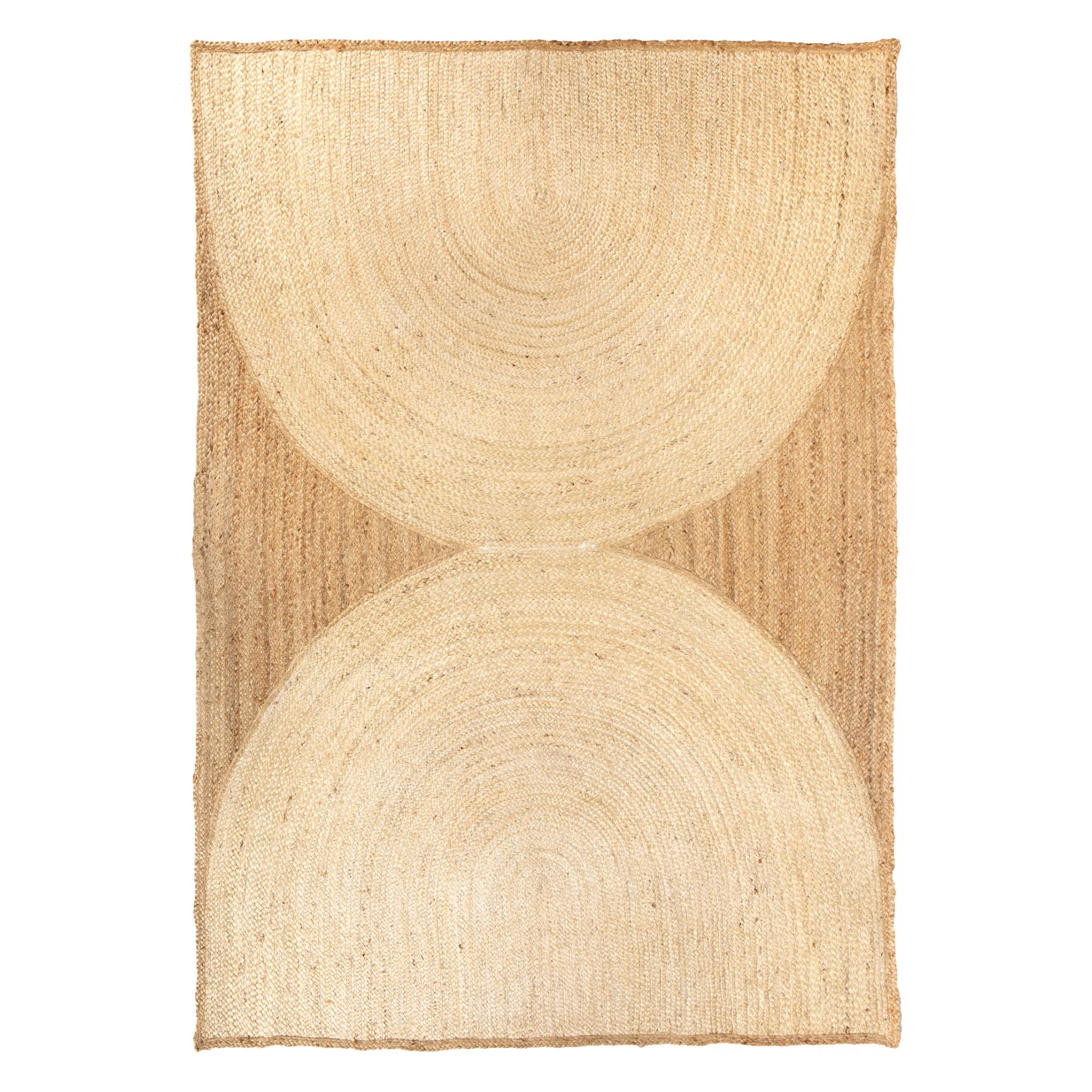 Kosta Rug Patterned Jute Rug - Neige