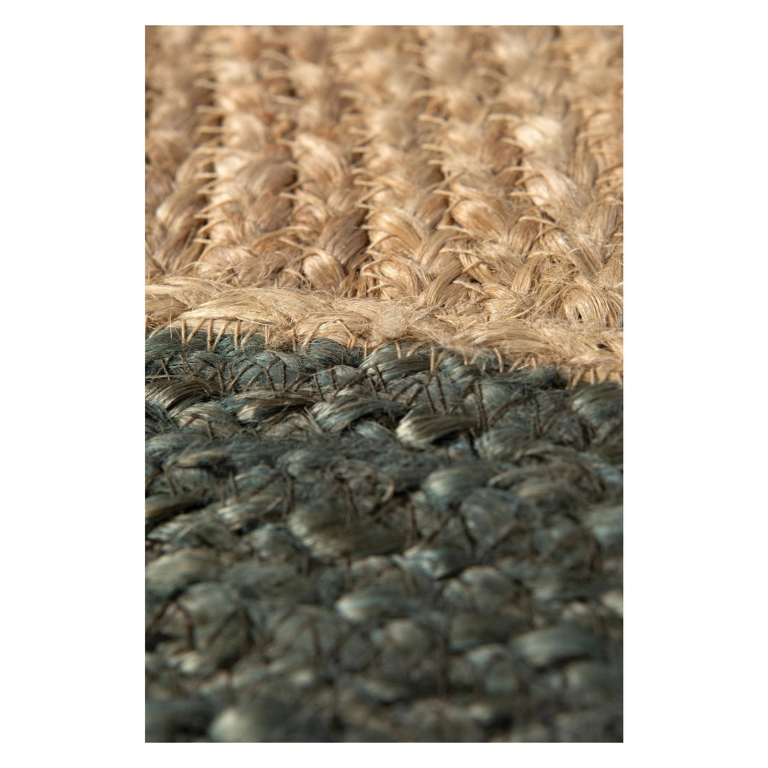 Kosta Rug Patterned Jute Rug - Olive