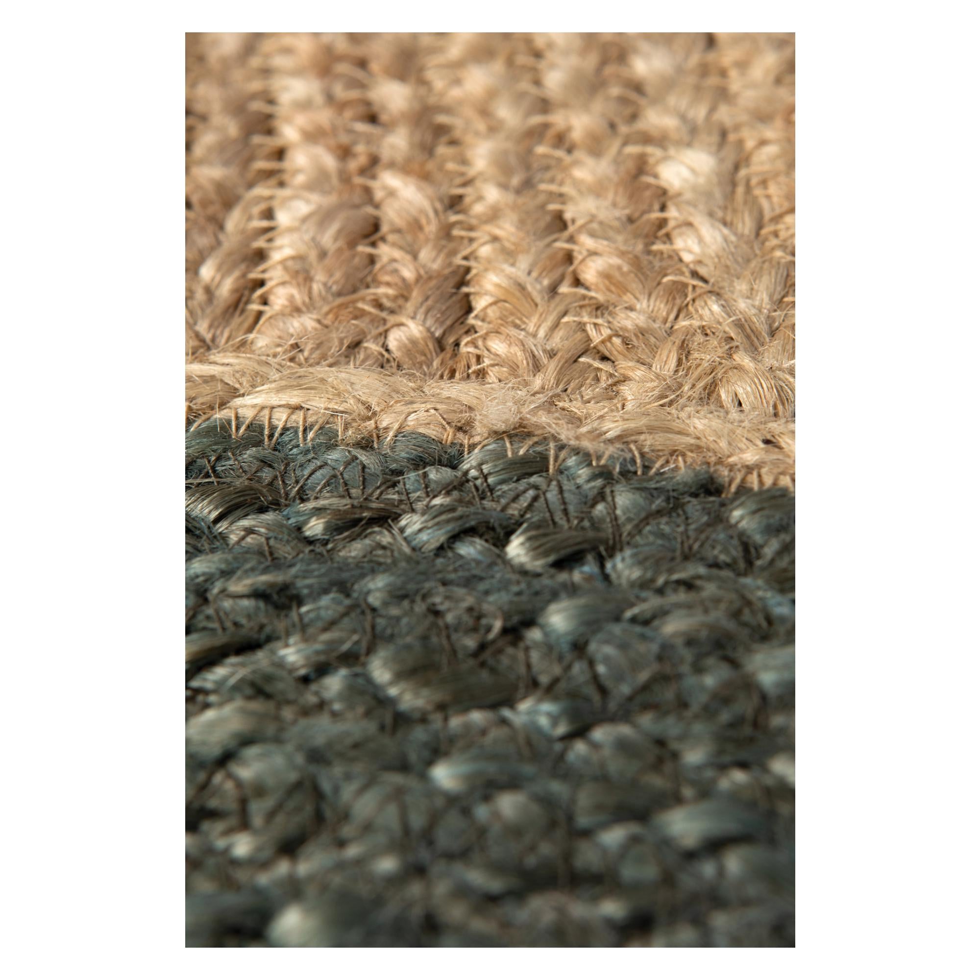 Kosta Rug Patterned Jute Rug - Olive