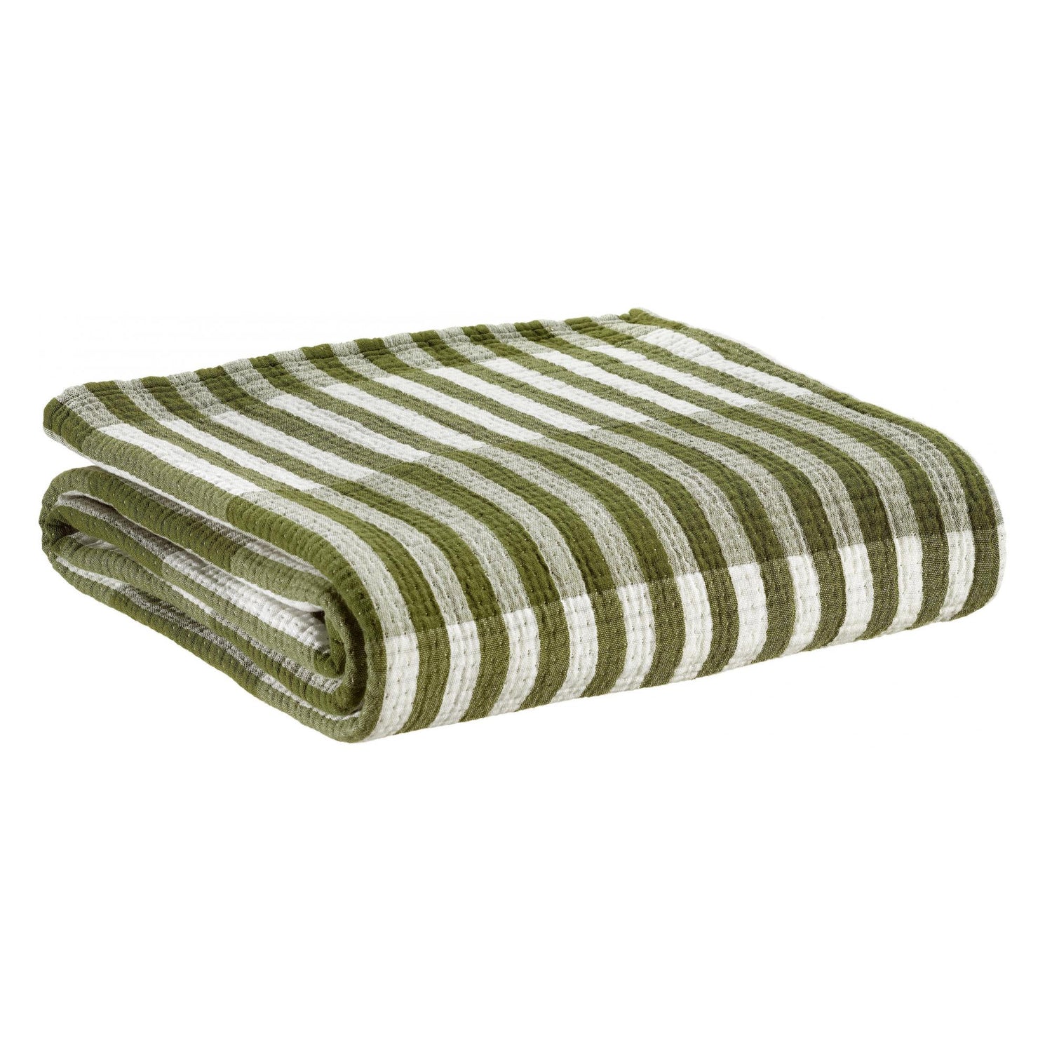Calista Cotton Throw - Olive - 137 x 180cm