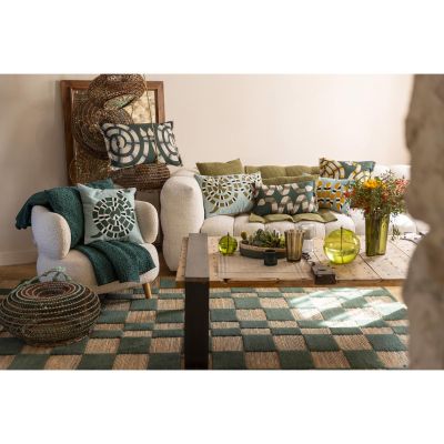 Milena Checkered Outdoor Rug - Rich Green - 160x230x1cm