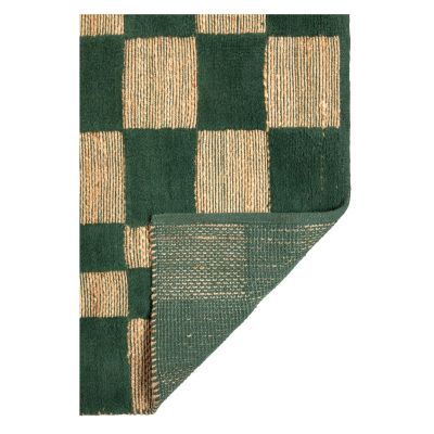 Milena Checkered Outdoor Rug - Rich Green - 160x230x1cm