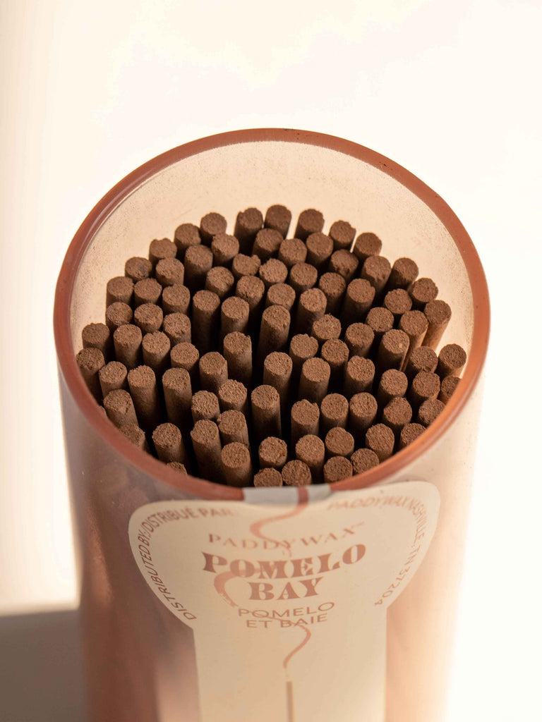 100 Incense Sticks & Glass Holder Pomelo Bay Lillian Daph