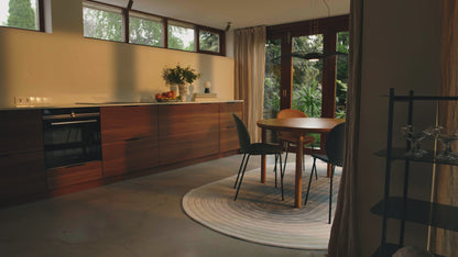 Storm Wooden Dining Table - Walnut - 160cm