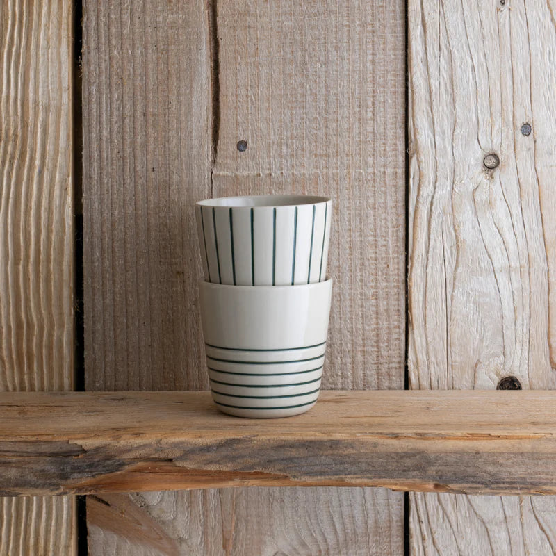 Yarrow Mug - Brushed Sea Green - Set Of 2 - 3 Size Options Available