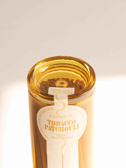 100 Incense Sticks &amp; Glass Holder - Tobacco Patchouli
