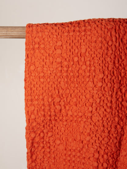 Stonewashed Cotton Tana Bedspread Throw - Rooibos - 3 Sizes Available
