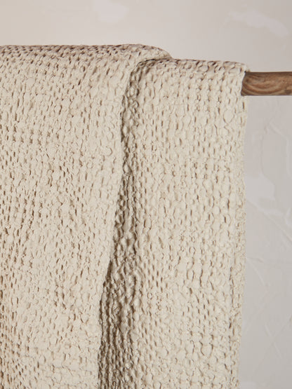 Stonewashed Cotton Tana Bedspread Throw - Linen - 3 Sizes Available