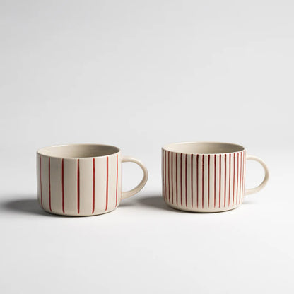 Yarrow Mug - Earth Red - Set Of 2 - 3 Size Options Available