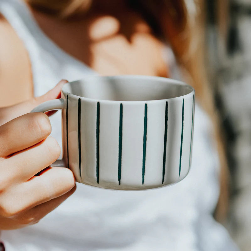 Yarrow Mug - Brushed Sea Green - Set Of 2 - 3 Size Options Available
