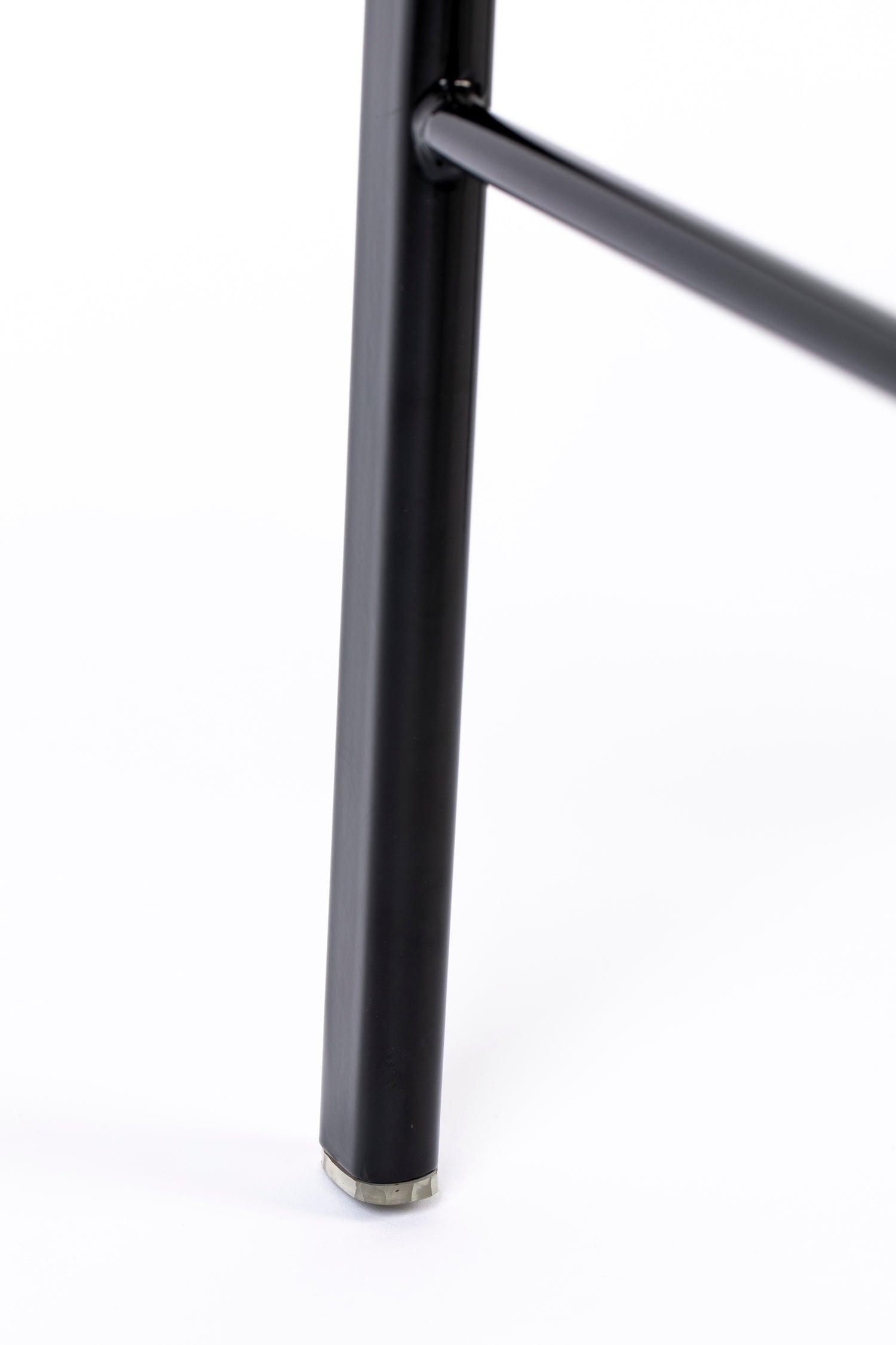 Pink and Cane Webbing Spike Bar Stool