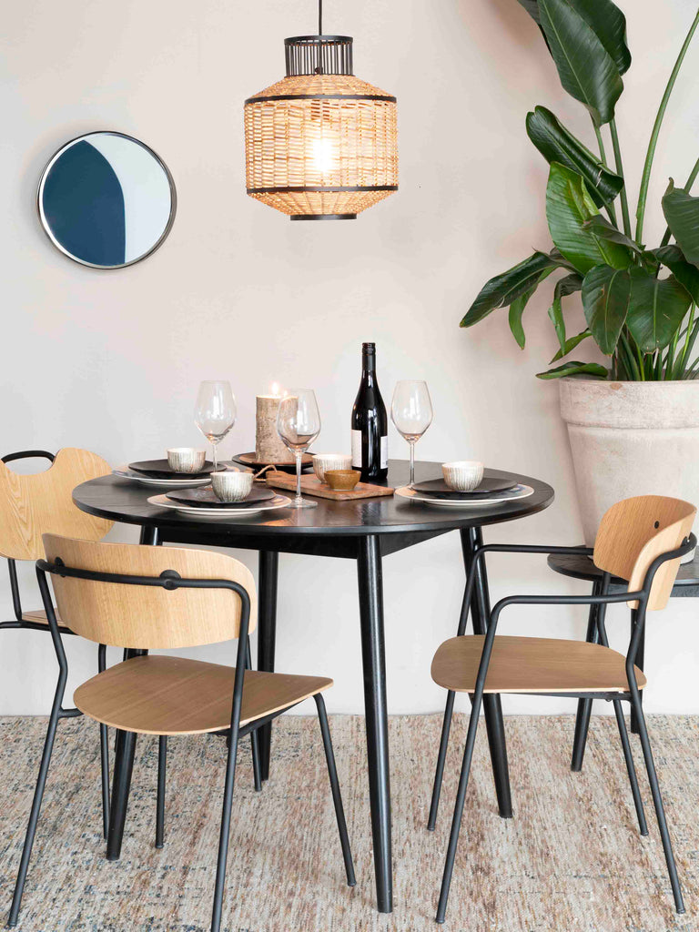 Round minimalist clearance dining table