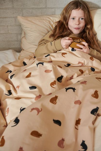 Carl Miauw Adult Bedding Set 140x200cm - Apple Blossom