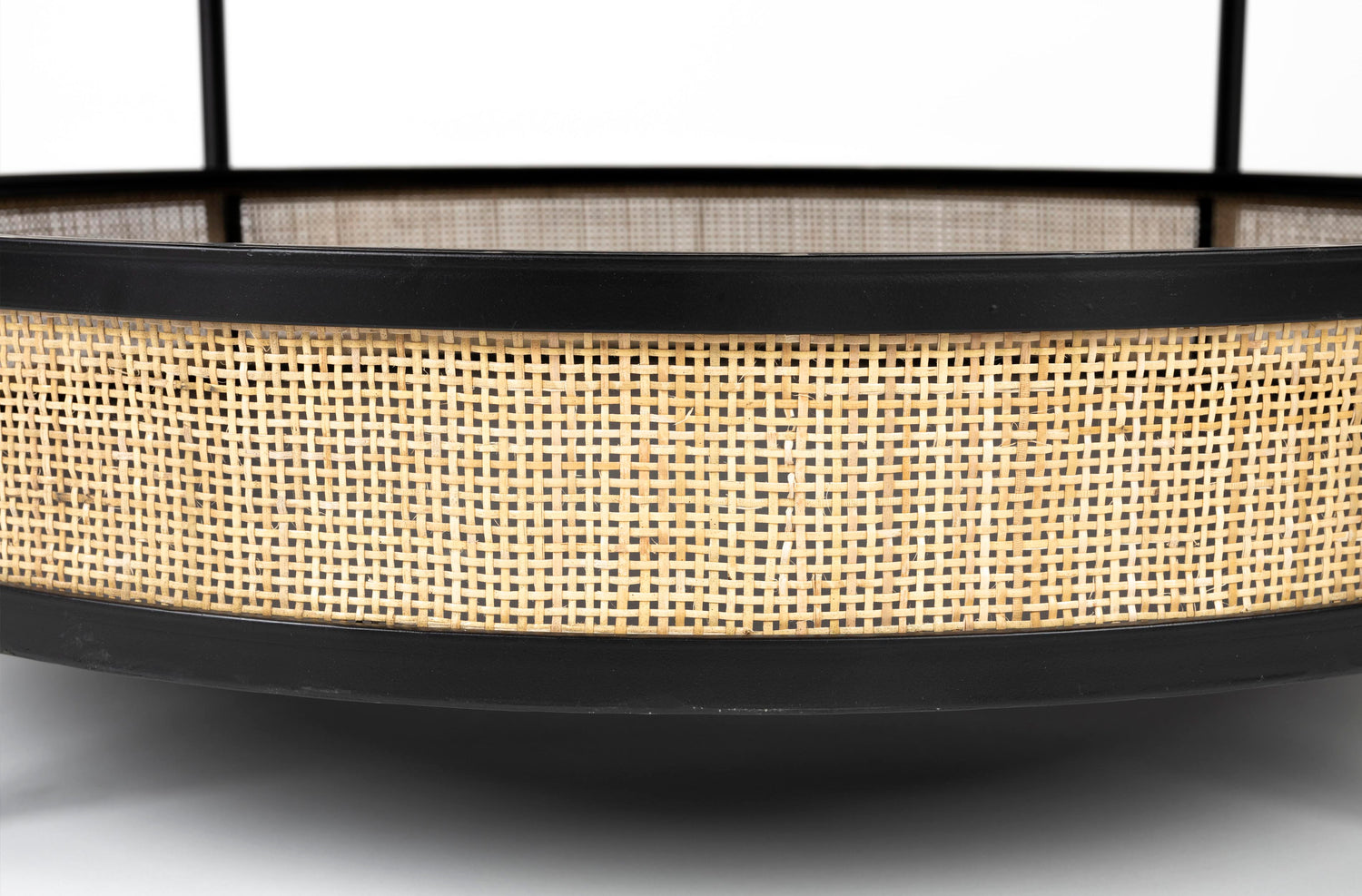 Marvis Black Rattan Round Coffee Table