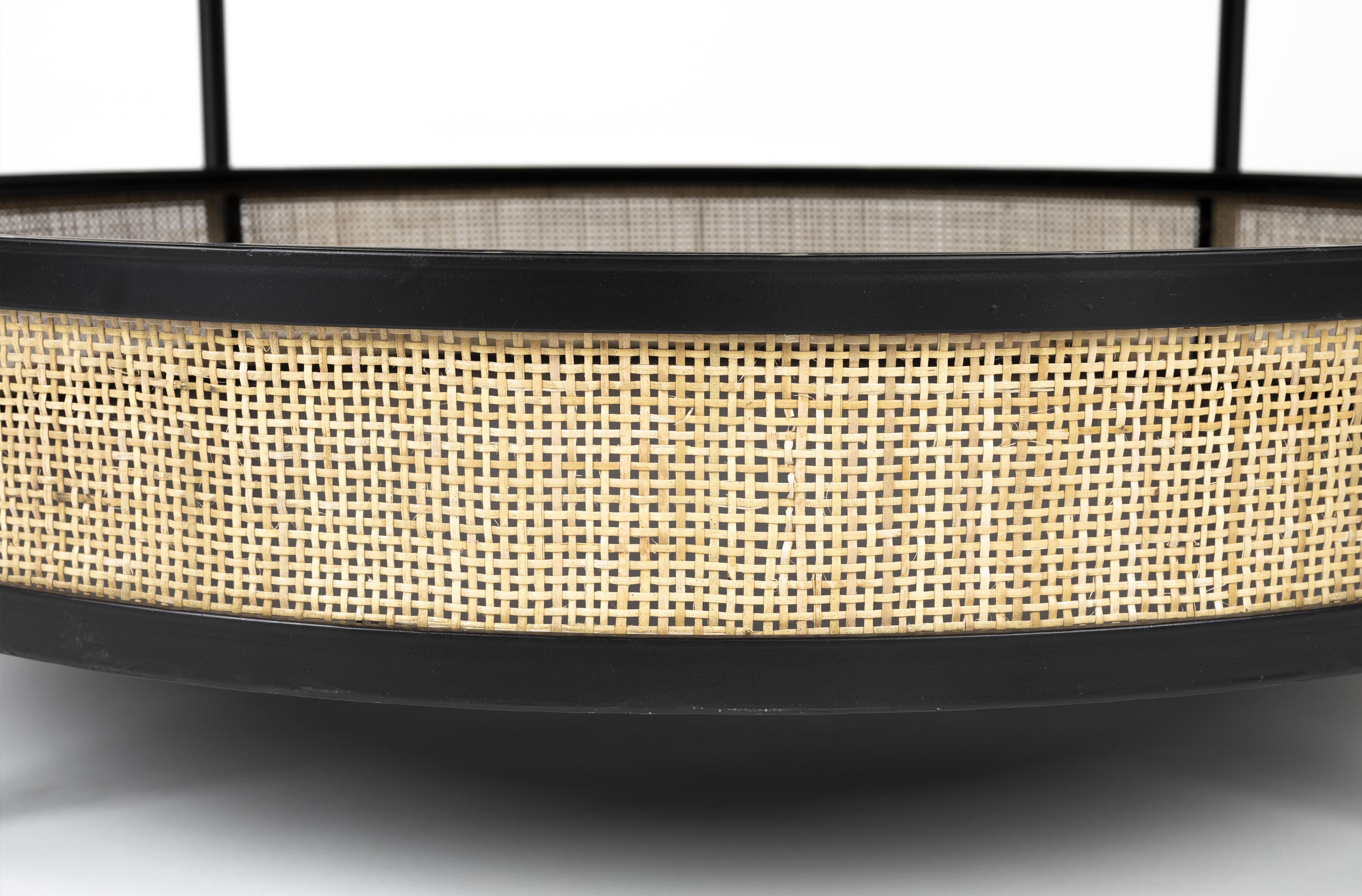 Marvis Black Rattan Round Coffee Table