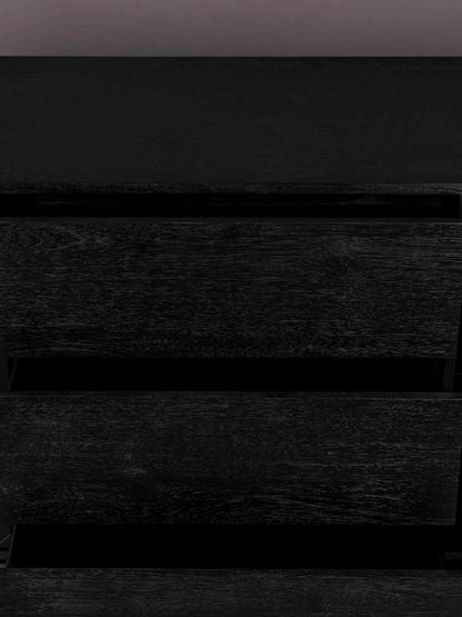 Class Sideboard High - Oak,Brown and Black