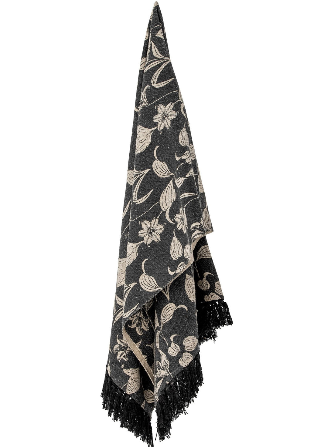 Mali Black Recycled Cotton Throw