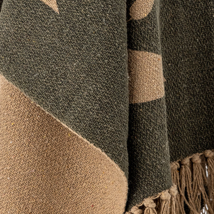 Geneva Green Recycled Cotton Throw