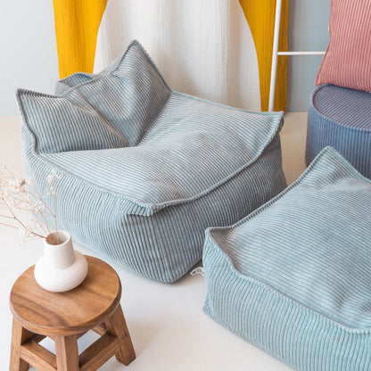 Corduroy Beanbag Ottoman - 6 Colour Options Available
