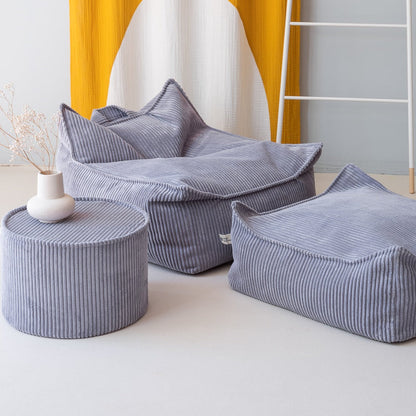 Corduroy Beanbag Ottoman - 6 Colour Options Available