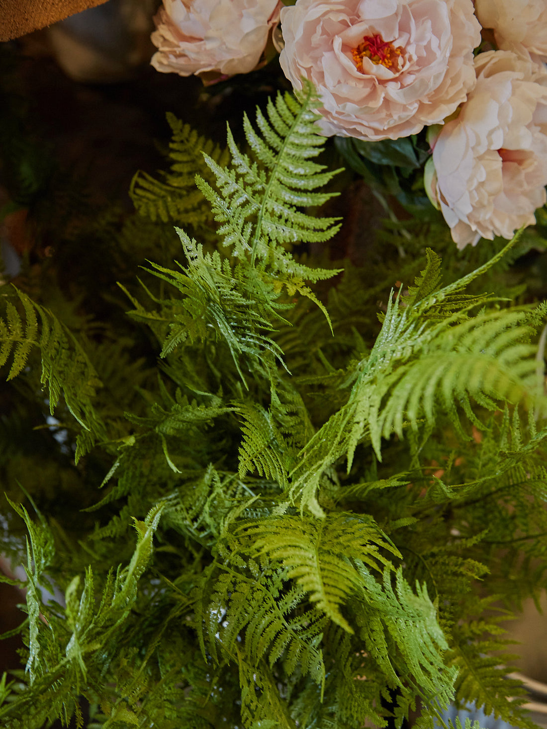 Faux Green Asparagus Fern Spray