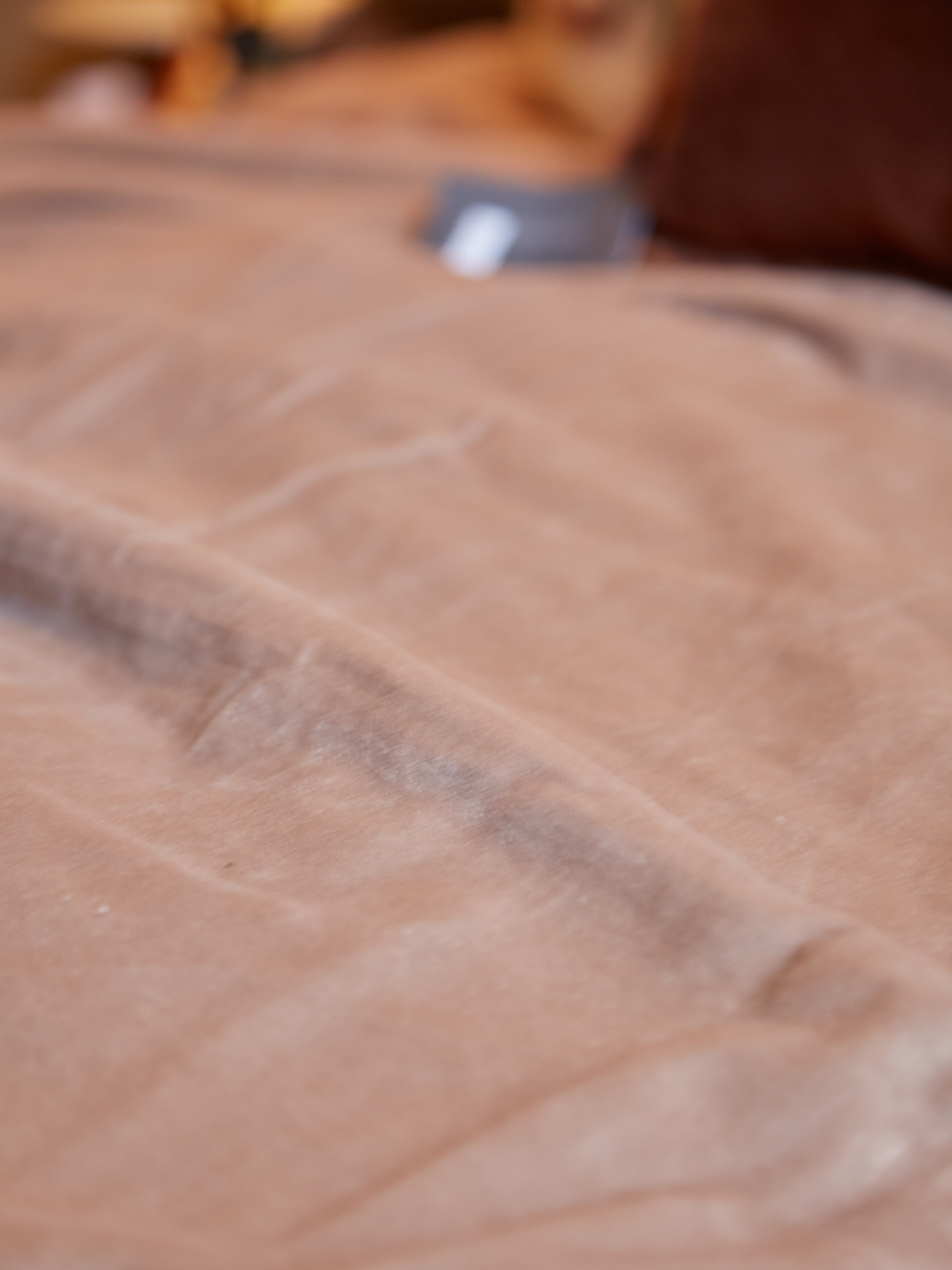 Fara Velvet Fringed Bedspread in Sesame