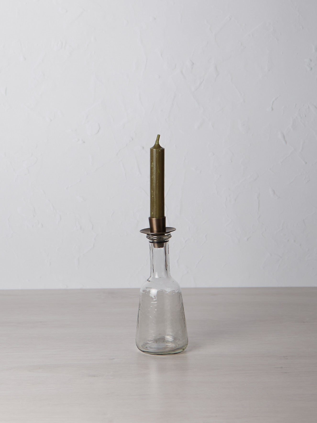 Sirsa Glass Tall Candlestick - Clear