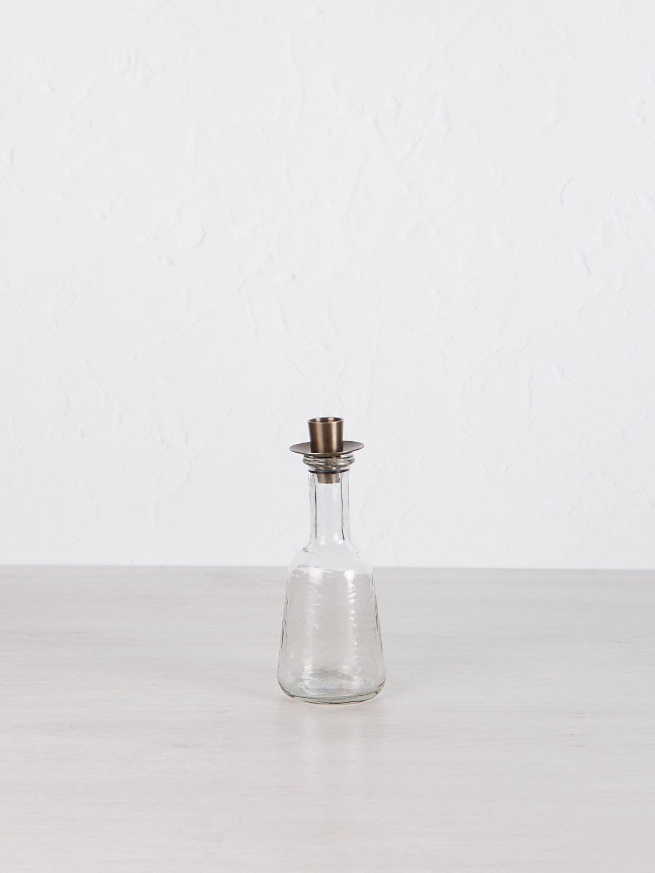 Sirsa Glass Tall Candlestick - Clear