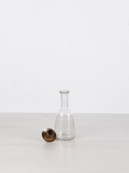 Sirsa Glass Tall Candlestick - Clear