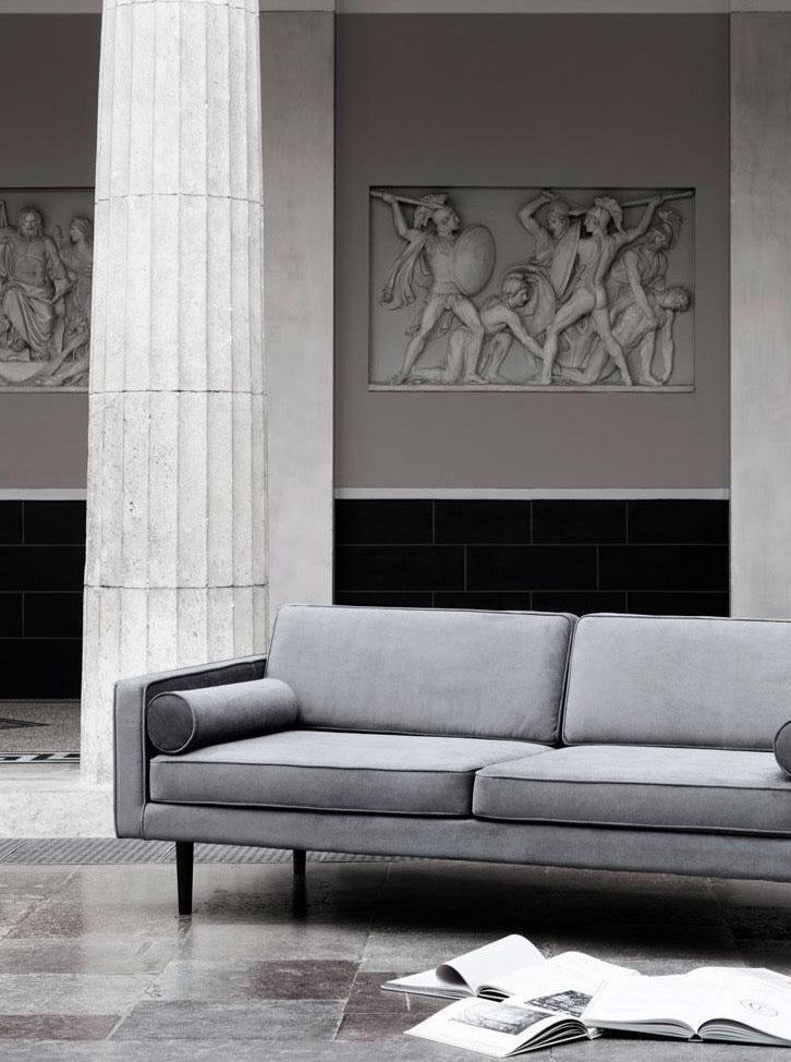 Broste Velvet Wind Sofa in Drizzle