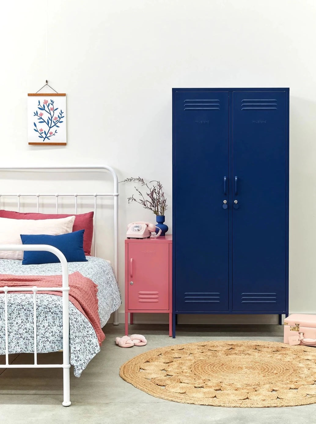 The Twinny Mustard Made Locker in Navy
