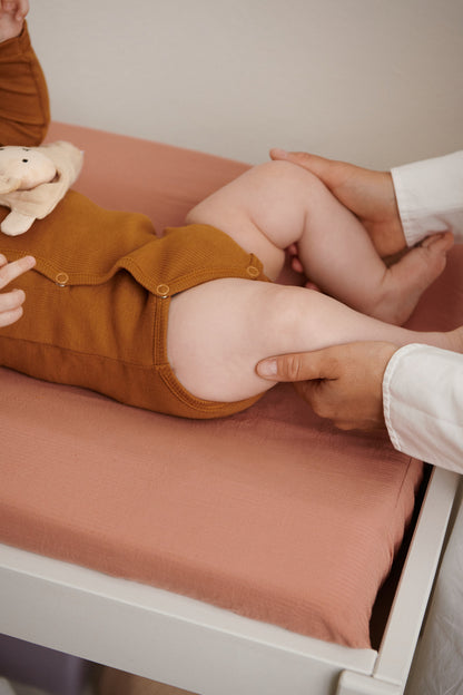 Cliff Muslin Changing Mat Cover - Sandy
