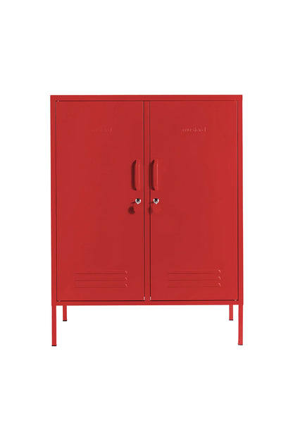 The Midi Mustard Made Locker in Poppy
