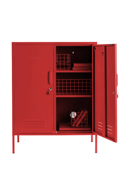 The Midi Mustard Made Locker in Poppy