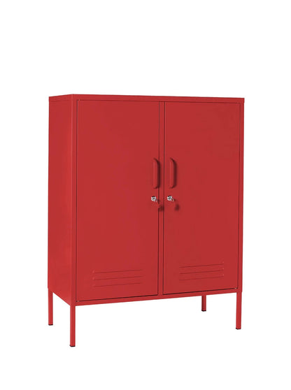 The Midi Mustard Made Locker in Poppy