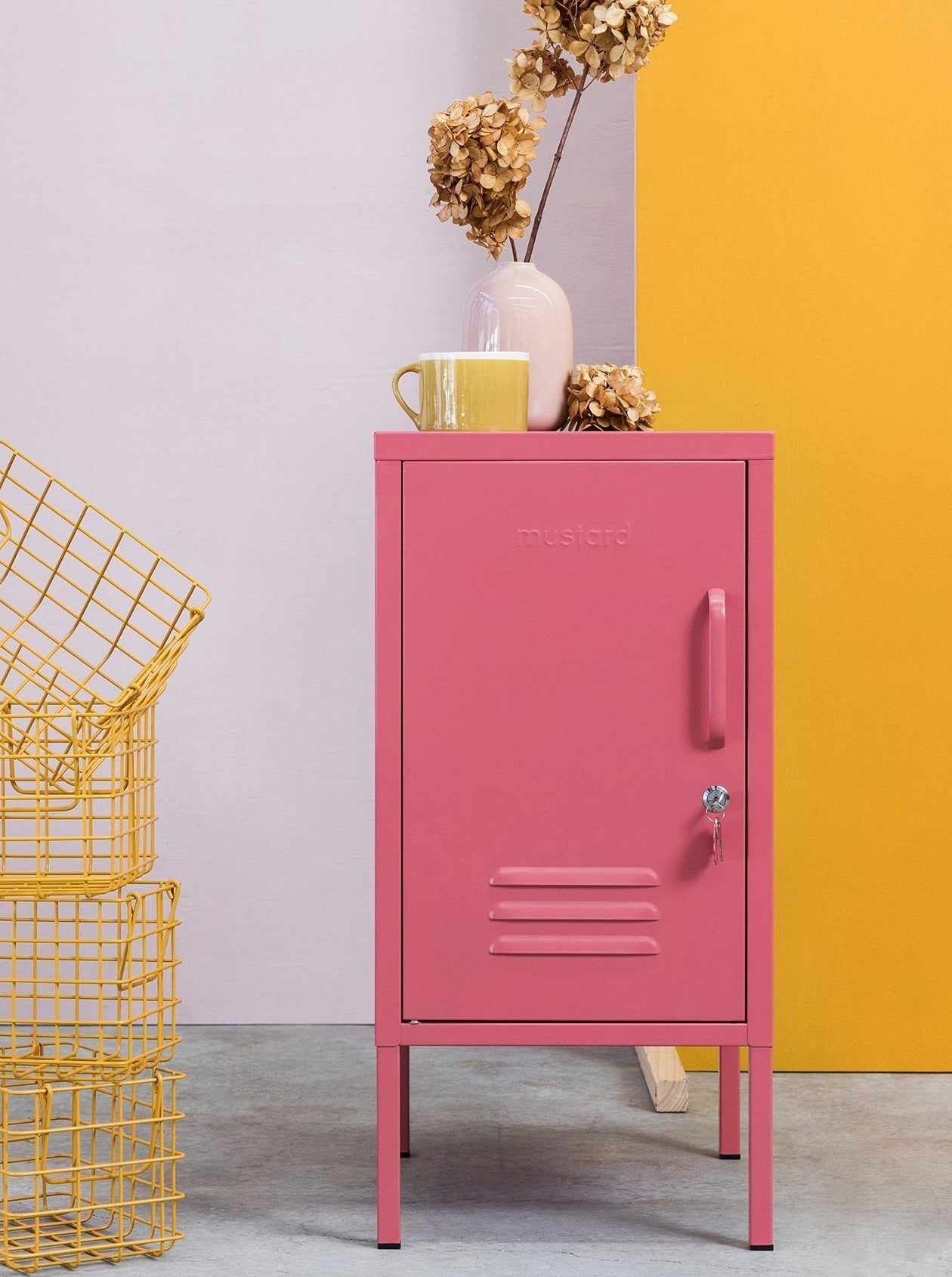 The Shorty Mustard Made Locker in Berry to The Left