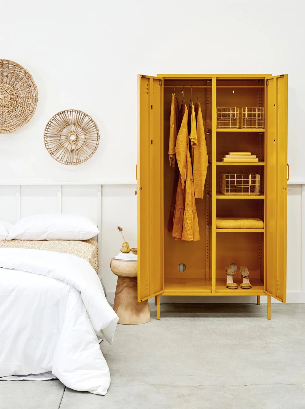 The Twinny Mustard Made Locker in Mustard
