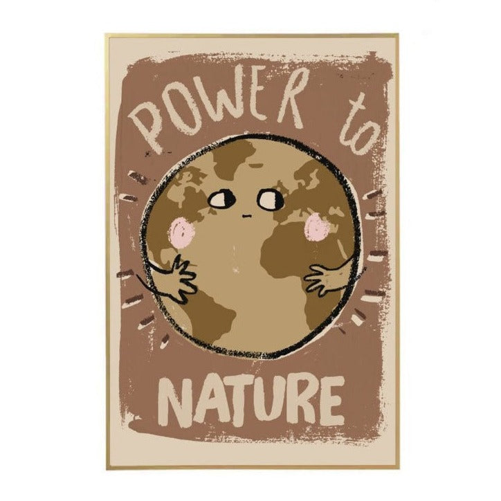 Power to Nature World 50x70cm Wall Poster