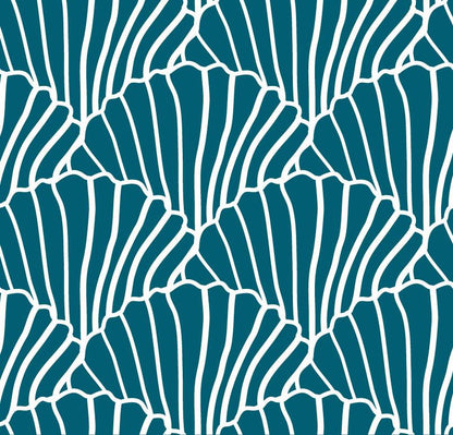 Seashells Moroccan Blue Fitted sheet 70x140cm