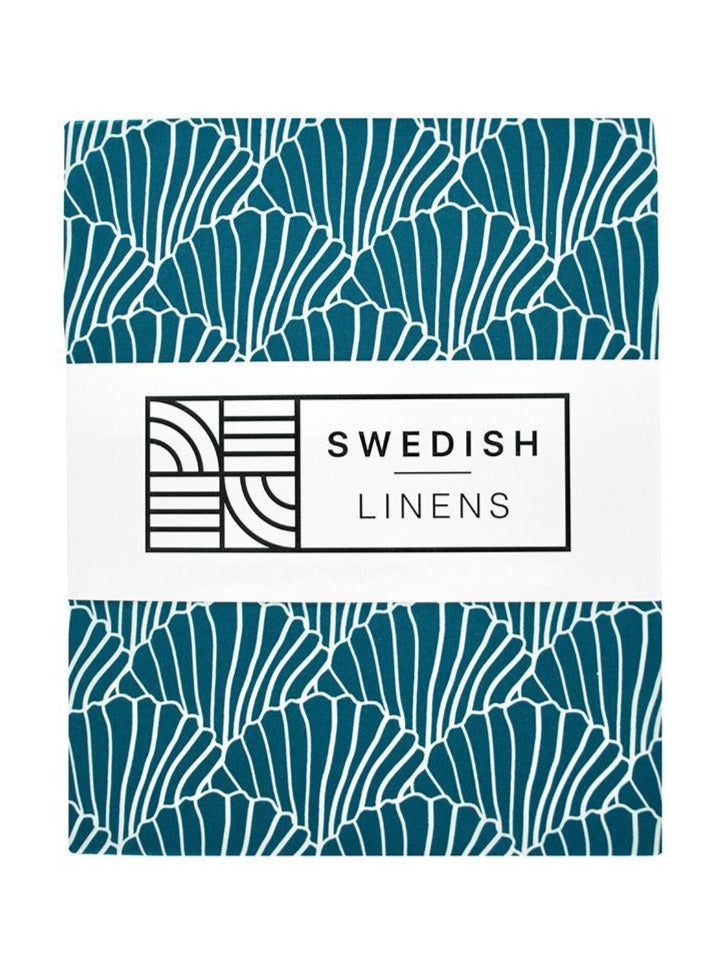 Seashells Moroccan Blue Fitted sheet 70x140cm